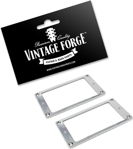 حلقة تركيب لاقط هامبوكر من Vintage Forge Cream للقيثارات المستوردة 1/8 بوصة (89 مم × 45 مم × 3 مم) 2-حزمة مسطحة القاع HR3300F-CRM in Kuwait