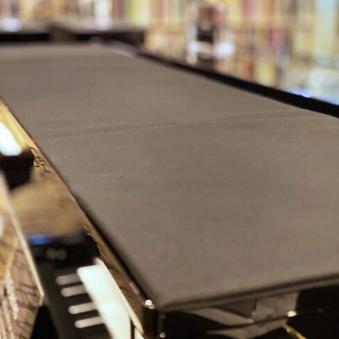 Clairevoire Waterproof Top Cover Pad for Upright / Vertical Pianos | Minimalist Design | impact protection | Optimal protection against Scratches/Blemishes/Dents on Topboard (black, waterproof) in Saudi Arabia