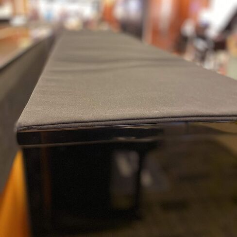 Clairevoire Waterproof Top Cover Pad for Upright / Vertical Pianos | Minimalist Design | impact protection | Optimal protection against Scratches/Blemishes/Dents on Topboard (black, waterproof) in Saudi Arabia