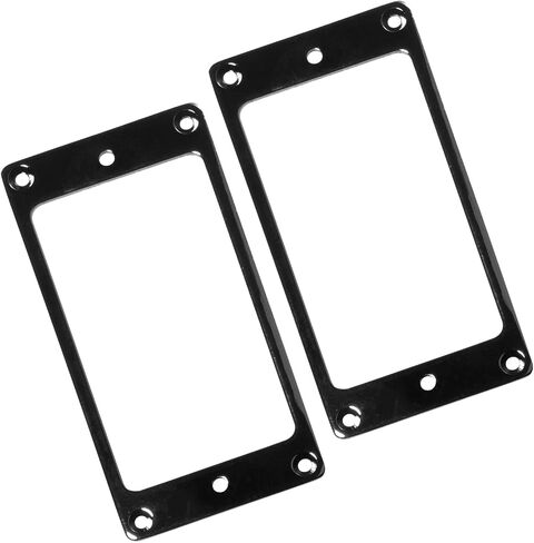 Cheerock Humbucker Pickups Cover Mounting Ring Set Humbucker Cover Replacement Part Compatible with Electric Guitar or Precision Bass (2Pcs) (black) in Kuwait