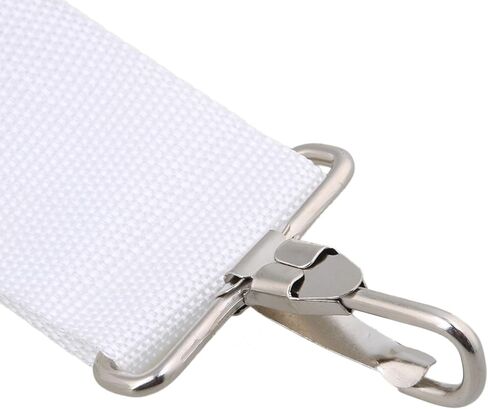 Yibuy 1.97inch Wide White Nylon Adjustable Snare Drum Sling Strap Belt Marching Percussion Accessory in Saudi Arabia