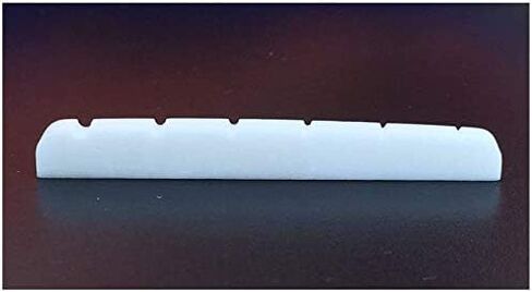1 Pcs Modern and Vintage Electric Guitar 6 String Electric Bone Nut Cattle Bone Slotted for Fender Strat Replacement in Saudi Arabia