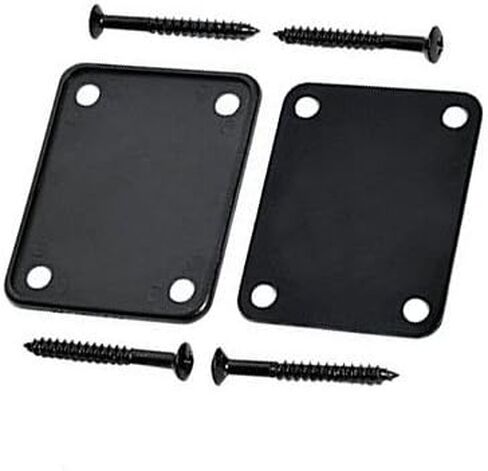 YMC مجموعة واحدة من لوحة رقبة الجيتار الكهربائي مع براغي لدقة جيتار Strat Tele، استبدال باس الجاز، أسود in Kuwait