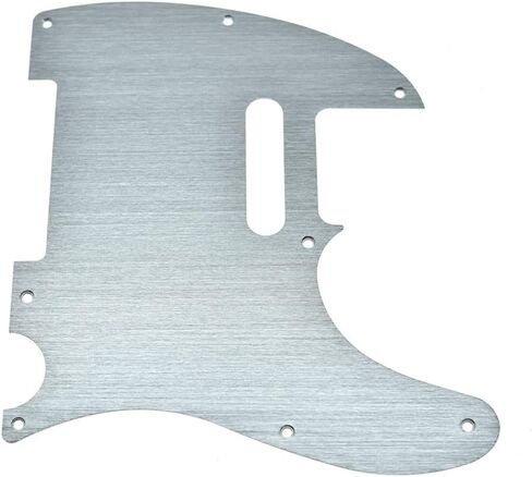 KAISH 8 Hole Metal Aluminum Anodized Tele Style Pickguard TL Pick Guard Scratch Plate for USA/Mexico Telecaster Black in Saudi Arabia