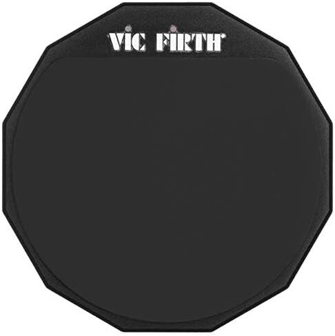 Vic Firth 6" Double Sided Drum Practice Pad Bundle with 4 Pairs of 5A Drumsticks, Stick Bag, and Austin Bazaar Polishing Cloth in Saudi Arabia