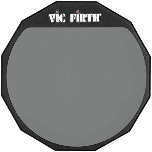 Vic Firth 6" Double Sided Drum Practice Pad Bundle with 4 Pairs of 5A Drumsticks, Stick Bag, and Austin Bazaar Polishing Cloth in Saudi Arabia