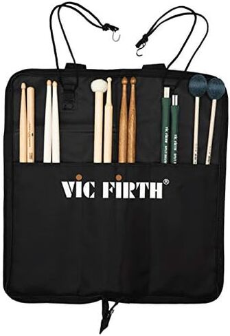 Vic Firth 6" Double Sided Drum Practice Pad Bundle with 4 Pairs of 5A Drumsticks, Stick Bag, and Austin Bazaar Polishing Cloth in Saudi Arabia