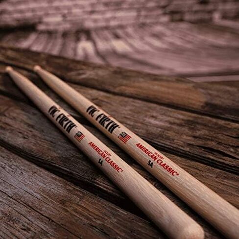 Vic Firth 6" Double Sided Drum Practice Pad Bundle with 4 Pairs of 5A Drumsticks, Stick Bag, and Austin Bazaar Polishing Cloth in Saudi Arabia