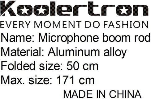 عمود كوولرترون خفيف الوزن من كولرترون مع أقفال سهلة اللف ومقبض مبطن لميكروفونات بندقية احترافية in Kuwait