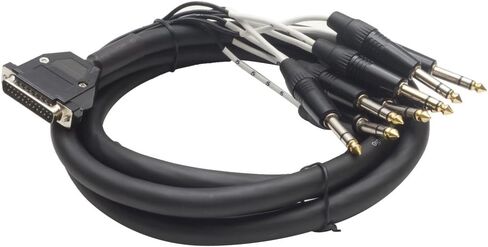 Seismic Audio - SA-DB8T8 - DB25 إلى 8 قناة 1/4 بوصة TRS 8 قدم D-Sub ثعبان كابل تصحيح واجهة خليج in Saudi Arabia
