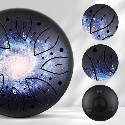 طبلة لسان 8 نوتات (اسود ستاري - 8 فتحات) in Kuwait