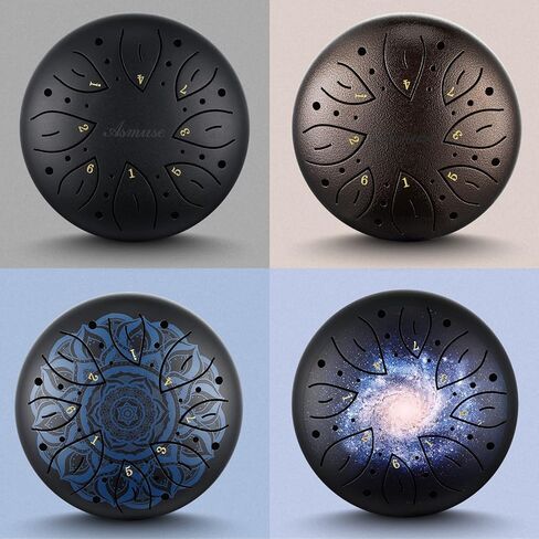 طبلة لسان 8 نوتات (اسود ستاري - 8 فتحات) in Kuwait