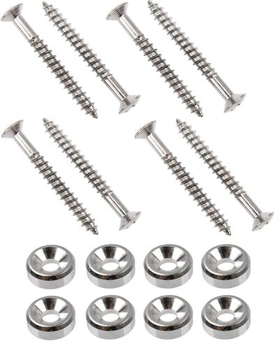 TUOREN Guitar Neck Mounting Screws Neck Joint Bushings Ferrules & Bolts for Electric Guitar Bass Pack of 16pcs (Black) in Saudi Arabia