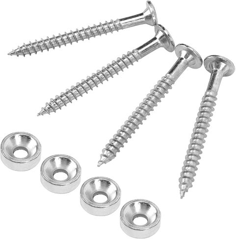 TUOREN Guitar Neck Mounting Screws Neck Joint Bushings Ferrules & Bolts for Electric Guitar Bass Pack of 16pcs (Black) in Saudi Arabia