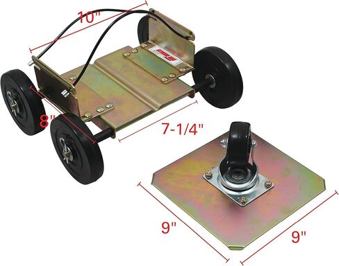 Extreme Max 5800.0200 Power Wheels Drivable Steerable Snowmobile Dollies - Standard, Fits Skis Up To 7" Wide, Off-Road Compatible,Gold in Saudi Arabia