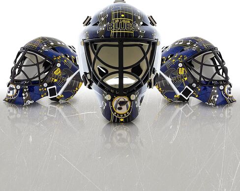 Franklin Sports NHL Team Logo Mini Hockey Goalie Mask with Case - Collectible Goalie Mask with Official NHL Logos and Colors in Kuwait