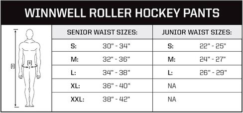 Winnwell Inline Roller Hockey Pant - Protective Equipment for Senior & Junior Players - for Mens & Womens Players in Saudi Arabia