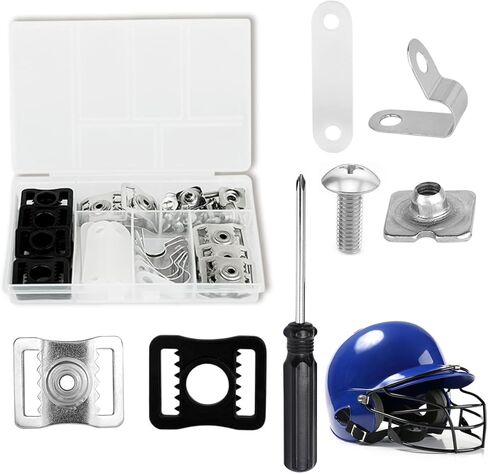 طقم إصلاح الخوذة، طقم أدوات الخوذة الرياضية مع مفك براغي لخوذات البيسبول والكرة اللينة للهوكي in Kuwait