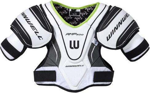 وسادات كتف Winnwell Ice Hockey - سلسلة AMP500 - معدات حماية للاعبي الهوكي - معدات للشباب والصغار والكبار in Kuwait