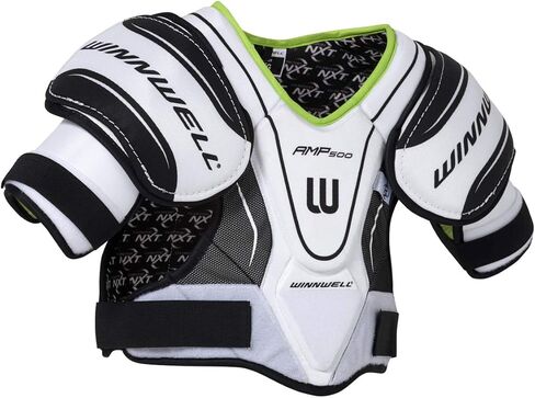 وسادات كتف Winnwell Ice Hockey - سلسلة AMP500 - معدات حماية للاعبي الهوكي - معدات للشباب والصغار والكبار in Kuwait