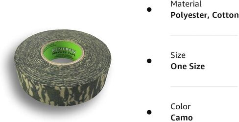 أشرطة Renfrew Scapa، شريط هوكي قماشي مزخرف، عرض 1 بوصة (اختيار النمط) in Kuwait