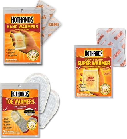 HotHands Toe, Hand, & Body Warmer Variety Pack - Long Lasting Safe Natural Odorless Air Activated Warmers in Saudi Arabia