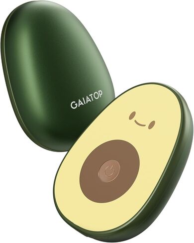 Gaiatop Rechargeable Hand Warmers 2 Pack, Magnetic, Avocado | Cute Gifts, 3 Heat Levels, Electric Pocket Heater, Reusable Design, Stocking Stuffers for Women, Men, Outdoor, Camping, Golf in Kuwait