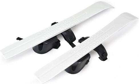 زلاجات وأعمدة الثلج للمبتدئين من أودولاند مع أربطة، وألواح تزلج منخفضة المقاومة لعمر 4 سنوات فما دون، ومعدات تزلج خفيفة الوزن وقوية وآمنة للأطفال in Kuwait