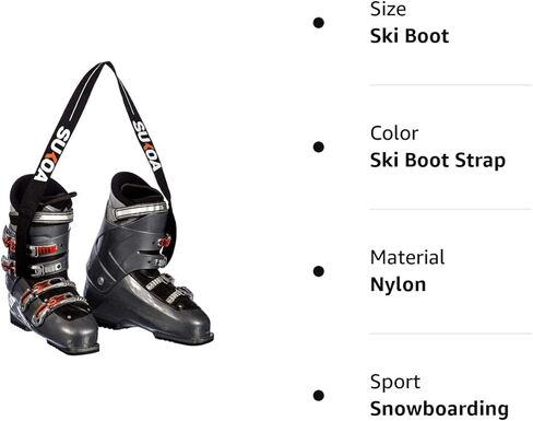 حزام حامل للأحذية للتزلج على الجليد وللتزلج على الجليد من سوكوا - للرجال والنساء - حزام للكتف أيضًا مناسب للتزلج على الجليد وشفرات الأسطوانة - إكسسوارات معدات للحقائب والطقم وحزمة المعدات in Kuwait