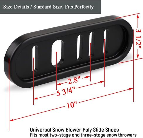 490-241-0010 حذاء تزلج منفاخ الثلج (عبوة من قطعتين) مع أدوات تثبيت لقاذف الثلج MTD العالمي in Kuwait