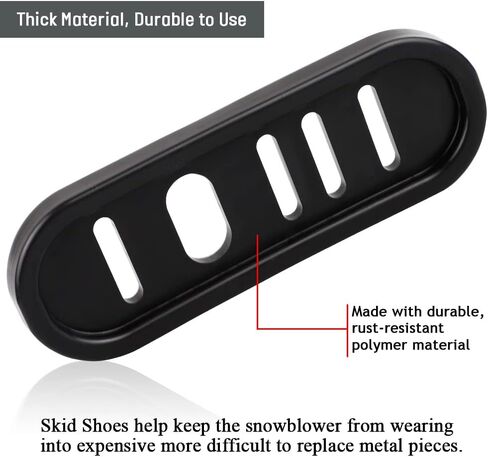 490-241-0010 حذاء تزلج منفاخ الثلج (عبوة من قطعتين) مع أدوات تثبيت لقاذف الثلج MTD العالمي in Kuwait