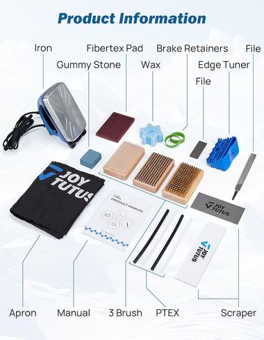 جوي توتوس مجموعة النغمات الأساسية الكاملة مع الشمع - كل ما تحتاجه لعمل نغمة أساسية وشمع للزلاجات ولوح التزلج على الجليد in Kuwait