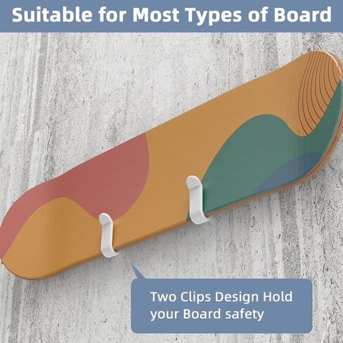 Horizontal Snowboard Wall Mount Clips Snowboard Rack Wall Mount Snowboard Mount Storage Snowboard Wall Mount for Room in Kuwait