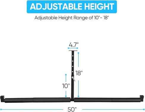 DACK Snowboard Ceiling Storage Rack, 10-18 Inch Adjustable Ski Rack, with Double SUP Longboard Kayaks Hanger, 80lbs Per Side Overhead Mount for Garage and Indoor in Kuwait