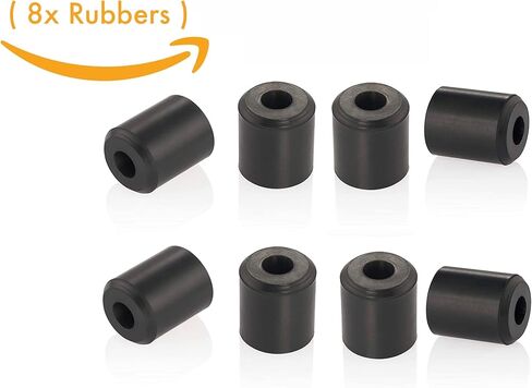 (8X PCS) Premium Snowboard or Ski Wall Mount Hanger Military Grade Rubber for Vertical Storage Display & Rack by GHOST MOUNTS in Kuwait