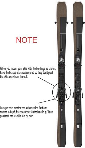 (8X PCS) Premium Snowboard or Ski Wall Mount Hanger Military Grade Rubber for Vertical Storage Display & Rack by GHOST MOUNTS in Kuwait