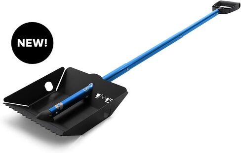 مجرفة DMOS Stealth XL باللون الأحمر - مجرفة ثلج قوية وقابلة للتخزين وعالية الأداء، مثالية للسيارة/الشاحنة، والبقاء على قيد الحياة، والتخييم، والطرق الوعرة، والطوارئ، والأنشطة الخارجية الأخرى in Kuwait
