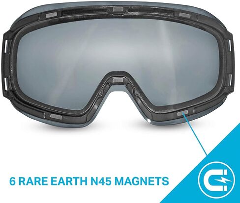 نظارات WildHorn Outfitters Roca Ski Goggles الإضافية/البديلة بدون إطار - للكبار والصغار in Kuwait