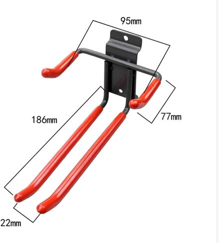 مكي رف منظم للزلاجات والاعمدة يثبت على الحائط باطار معدني شديد التحمل وخطافات مبطنة، رف تزلج افقي يثبت على الحائط في المرآب للتخزين في الاماكن المغلقة والمفتوحة، خطافات حائط in Kuwait