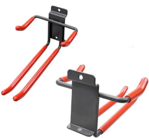 مكي رف منظم للزلاجات والاعمدة يثبت على الحائط باطار معدني شديد التحمل وخطافات مبطنة، رف تزلج افقي يثبت على الحائط في المرآب للتخزين في الاماكن المغلقة والمفتوحة، خطافات حائط in Kuwait