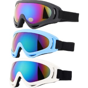 Yidomto Ski Goggles, Pack of 3 Snowboard Goggles for Kids,Boys,Girls,Youth, Mens Womens in Kuwait
