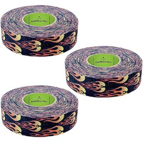 New Renfrew 3 Pk Fire Flame Hockey Stick Shaft Blade Sports Tape Rolls 24mmx25m in Saudi Arabia