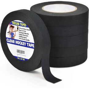 Hockey Tape | Multipurpose Cloth Tape Roll for Ice & Roller Hockey Stick, Blade & Handle Protector | Strong Over Grip for Lacrosse Baseball Bat | Sports Gifts, Accessories, Equipment, Gear in Kuwait