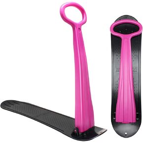 AQUARM Snow Scooter Sled for Kids Winter Outdoor Sports, Fold-up Snowboard with Handlebar, Plastic Ski Scooter Lightweight & Wear-Resistant for Boys Girls, 36inch