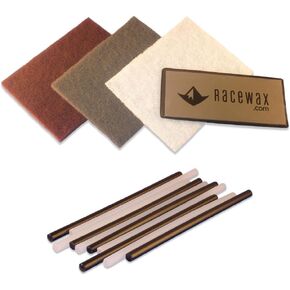 مجموعة إصلاح قاعدة التزلج بي-تكس من RaceWax: 10 بتكس، مكشطة معدنية، 3 وسادات تلميع 3M in Saudi Arabia