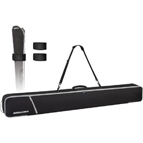 حقيبة نقل مبطنة للتزلج من SOGUKOER، حزام كتف قابل للفصل، حقيبة حمل للتزلج حتى 185 سم/195 سم مع جيوب قطبية منفصلة، ​​وأشرطة تزلج in Kuwait