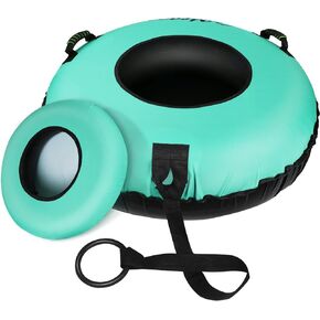 أنابيب ثلج Meagoo للتزلج شديدة التحمل، قابلة للنفخ 40 بوصة زلاجة ثلجية مع مقعد وسادة، أنبوب تزلج قوي بغطاء أكسفورد 600D مع حزام قابل للسحب ومقابض معززة in Kuwait