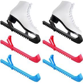 Yilloog 6 Pcs 3 Pairs Hockey Skate Guard Ice Skate Blade Covers Hockey Skate Blade Protectors with Adjustable Buckle for Kids Adults Figure Skates in Saudi Arabia