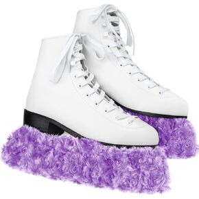 Ice Skate Guards Fuzzy Ice Skate Soakers Skate Guards Hockey Soakers for Figure Skates Skate Guards for Girls Boys Youth Women Men Adult