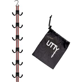 UTTY Hanging Multipurpose Portable Hockey Equipment Drying Rack & Hockey Gear Organizer with Adjustable Hooks for Home, Travel & Outdoor Use - Sports Gear Hanger